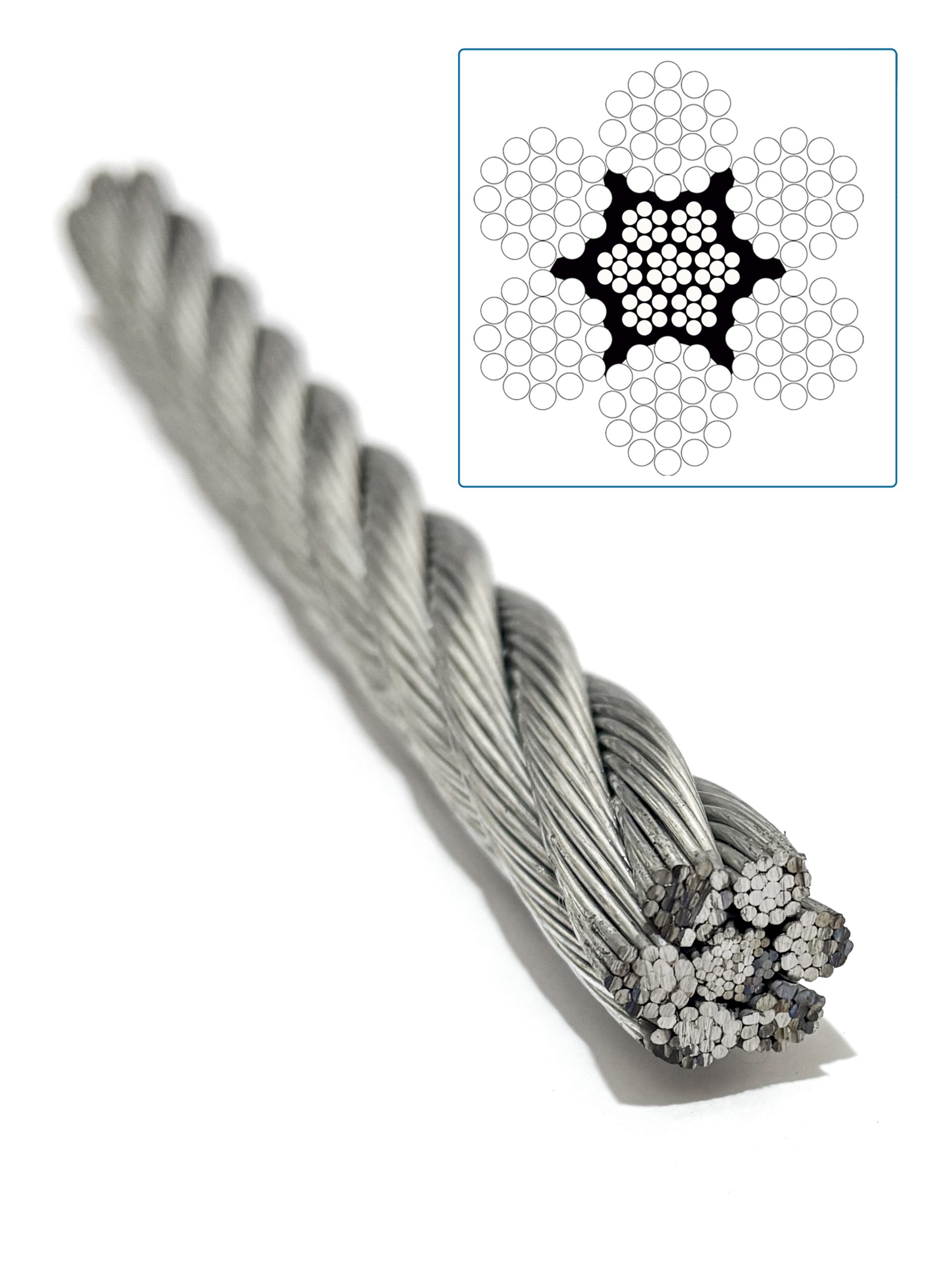 CABLE ACERO 6X19AA copia Cable Electro Galvanizado 7X19 AA - Imagen 1